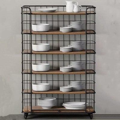 Modern Rustic Kitchen Bar Cart | NOVA - onehappyhome