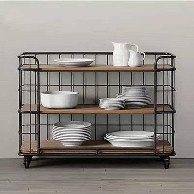 Modern Rustic Kitchen Bar Cart | NOVA - onehappyhome