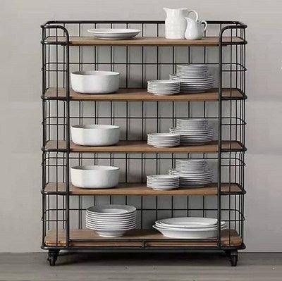 Modern Rustic Kitchen Bar Cart | NOVA - onehappyhome