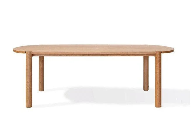 Oak Solid Wood Dining Table | ANUSHA - onehappyhome