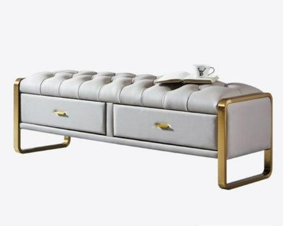 Ottoman Entryway Storage Bench | ROSELLE - onehappyhome