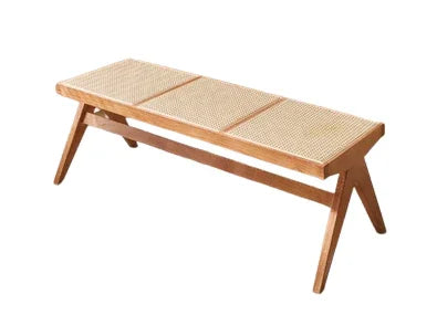 Rattan Bench | AMELY - onehappyhome