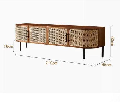 Rattan TV Console | PADAM - onehappyhome