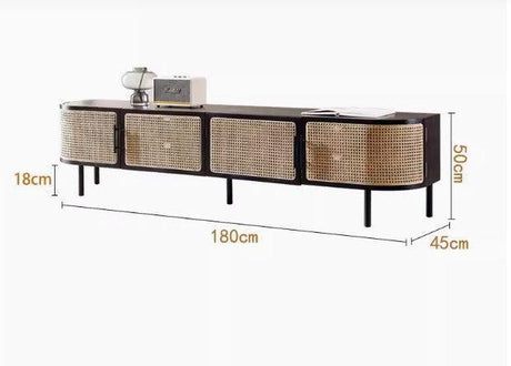Rattan TV Console | PADAM - onehappyhome