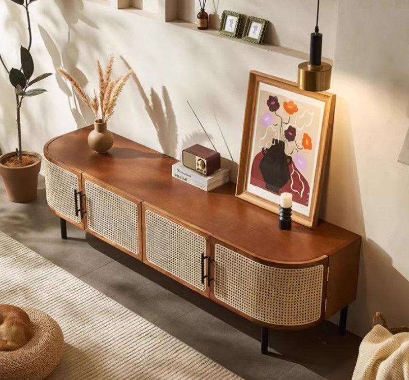 Rattan TV Console | PADAM - onehappyhome