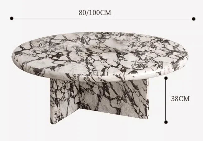 Round Marble Coffee Table | KAIRAV - onehappyhome