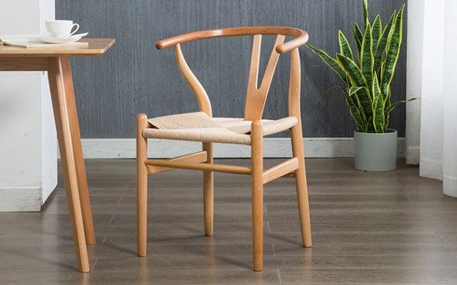 Rustic Wishbone Dining Chair | CORINA - onehappyhome