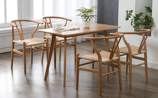 Rustic Wishbone Dining Chair | CORINA - onehappyhome