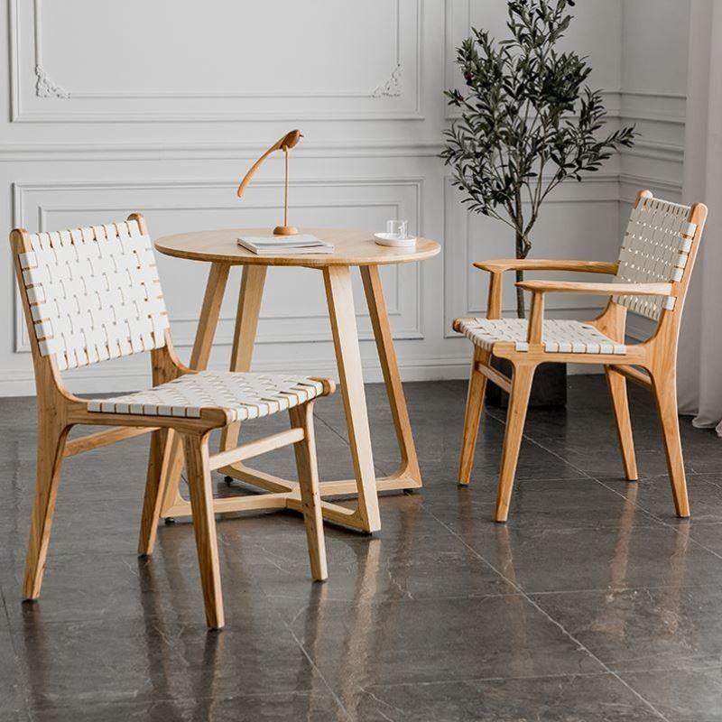 Saddle Leather Dining Chair | ANDREA - onehappyhome