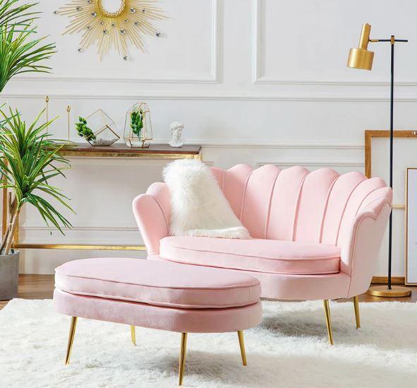 Scallop Velvet Luxury Sofa | SANDRA - onehappyhome