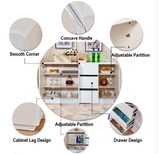 Sideboard Storage Cabinet | CECILIA - onehappyhome