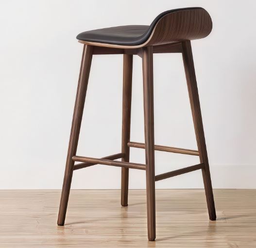Solid Wood Bar Stool | ALBERT - onehappyhome