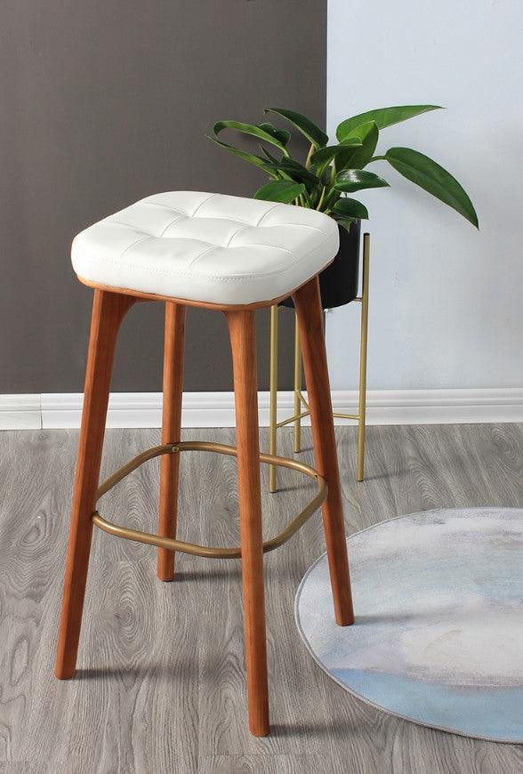 Solid Wood Bar Stool | BRENDA - onehappyhome