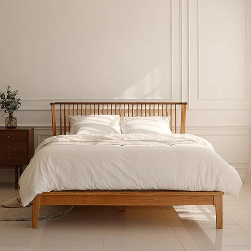 Solid Wood Bed Frame | MAHEK - onehappyhome