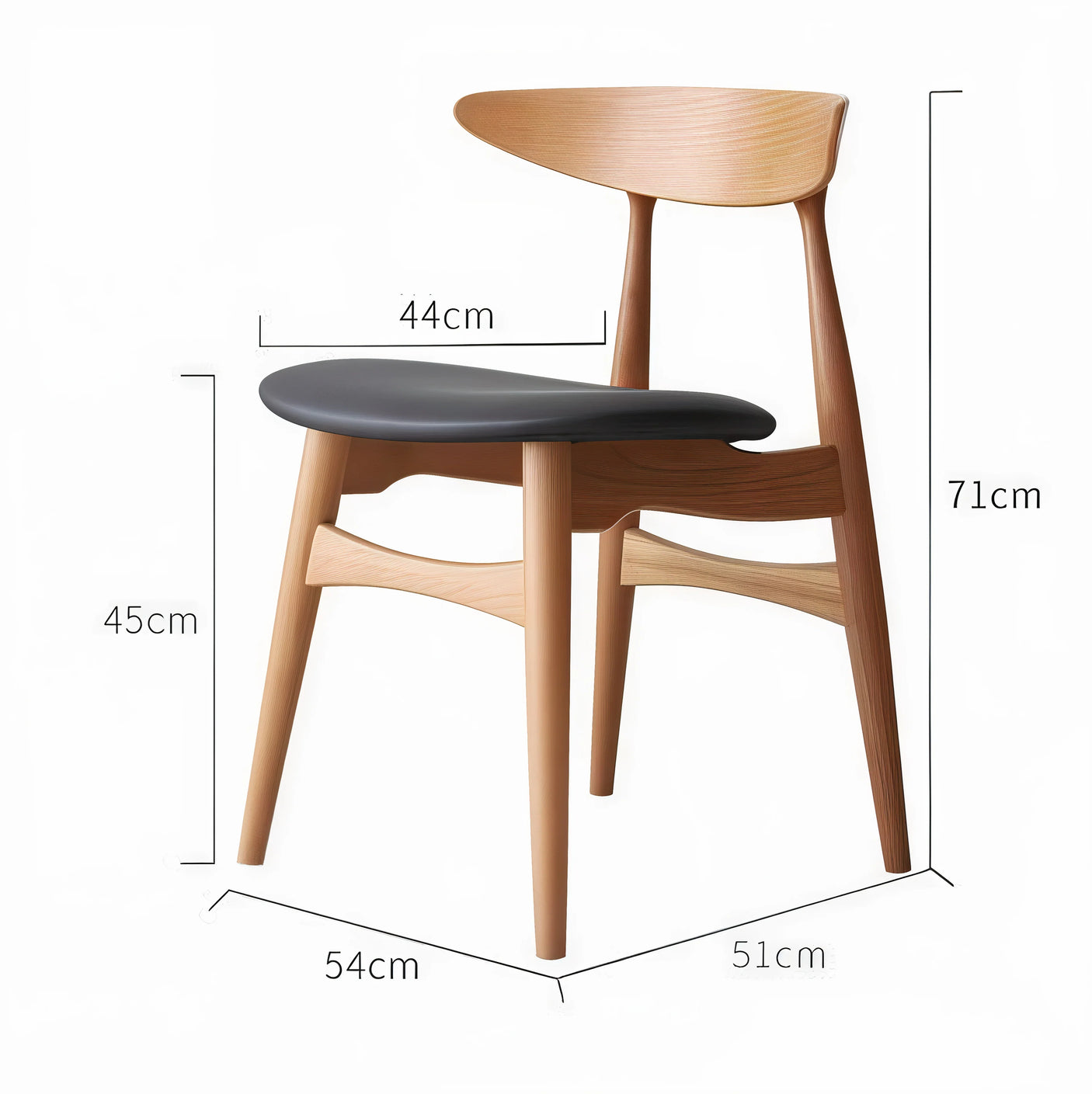 Solid Wood Dining Side Chair | VIRAJ - onehappyhome
