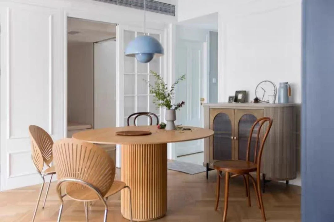 Solid Wood Round Dining Table | TILI - onehappyhome