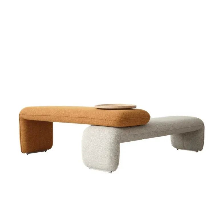 Upholstered Lounge Bench Set | SAMIR - onehappyhome