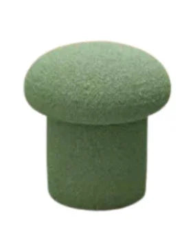 Mushroom Bouclé Pouf Stool