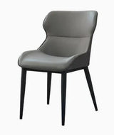 Gray chair with black legs 