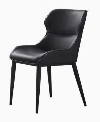 Black leather chair 