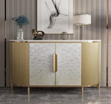 2 Door Shell Sideboard Cabinet | SHUKTI - onehappyhome