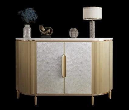 2 Door Shell Sideboard Cabinet | SHUKTI - onehappyhome