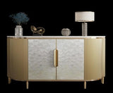 2 Door Shell Sideboard Cabinet | SHUKTI - onehappyhome