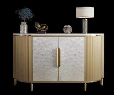 2 Door Shell Sideboard Cabinet | SHUKTI - onehappyhome