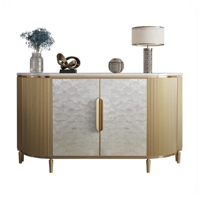 2 Door Shell Sideboard Cabinet | SHUKTI - onehappyhome