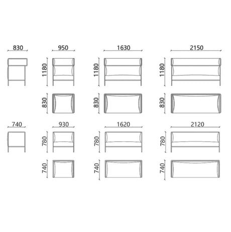 3-Seater Highback Sofa | LUCA - onehappyhome