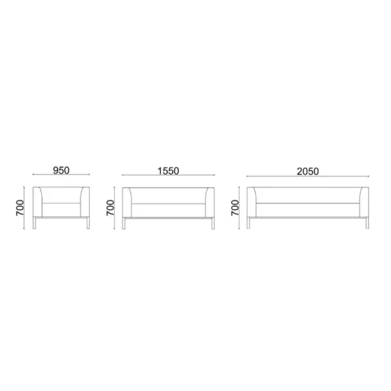 3-Seater Louge Sofa | PIETRO - onehappyhome