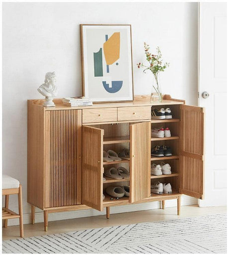 4 Door Shoe Cabinet with Drawers | SIDDH - onehappyhome