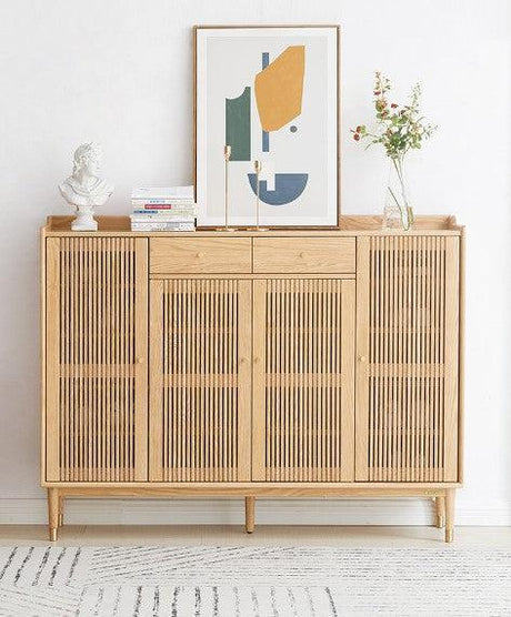 4 Door Shoe Cabinet with Drawers | SIDDH - onehappyhome