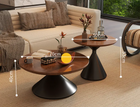 Round Nesting Coffee Table Set | SOUK