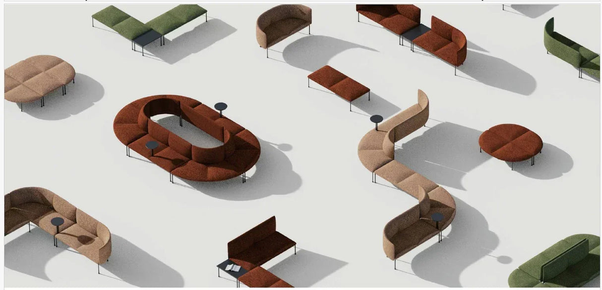 8-Seater Modular Sofa (with space in the middle) | COBY - onehappyhome