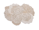 floral statement 3d textured rug