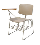 Modern School Chair with Writing Board and under basket