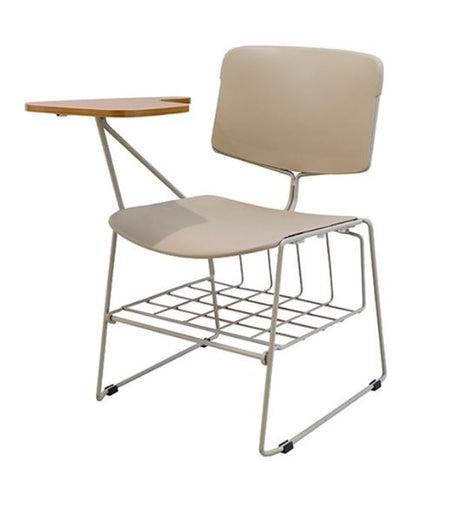 Modern School Chair with Writing Board and under basket