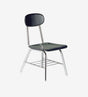 hard plastic student chair with book rack