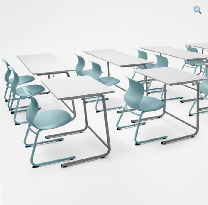 Minimalist Classroom Desk and Chair Set | YEN