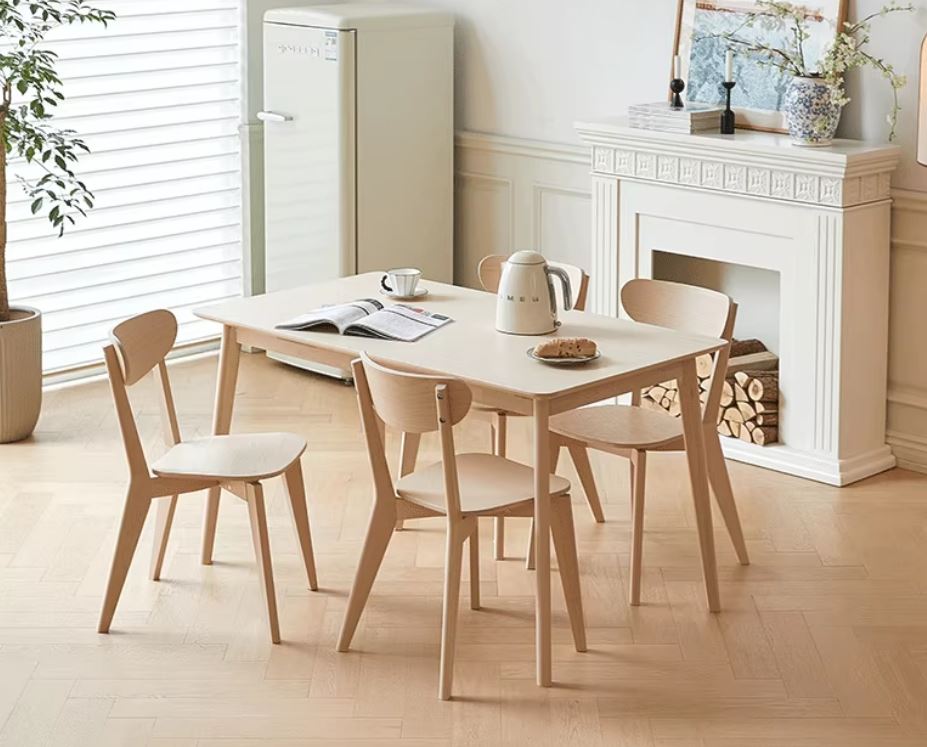 Vaidehi wood color dining side chair