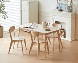 Vaidehi wood color dining side chair