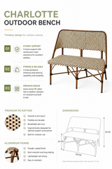 Outdoor Bench | CHARLOTTE