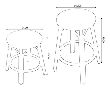 Wicker Outdoor Stool | ARIC
