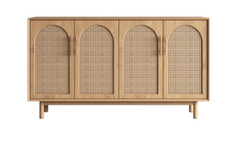 japandi rattan sideboard cabinet