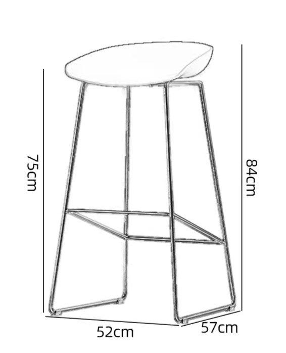 Minimalist Bar Stool (Set of 2)| GIO