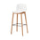 white minimalist bar chair