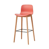 red minimalist bar chair