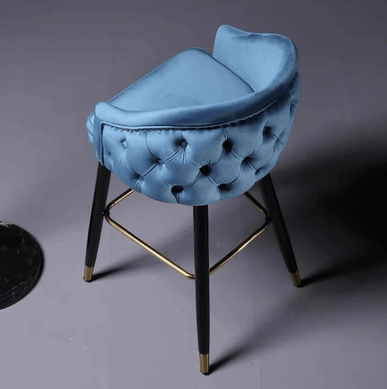 velvet luxury bar chair