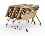 Wood Rectangle-Shape Collaborative Foldable Table | VINCE